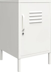 Comodino in metallo bianco Mission District - Støraa