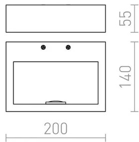 RED - Design Rendl - R12595 - Applique LED NEMAN LED/10W/230V