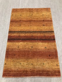 Loribaft Tappeto 80 x 130 Giallo (Iran) Annodato A Mano