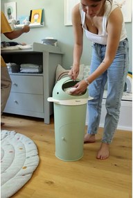 Cestino in plastica verde per pannolini 25 l Whale - Kindsgut