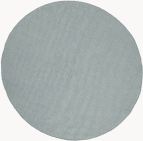 Tappeto rotondo in lana a pelo corto tessuto a mano Oksa