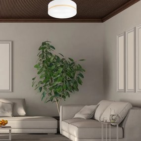 Plafoniera SIRJA STRIPE 4xE27/15W/230V diametro 45 cm bianco