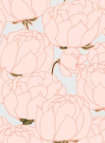 Tenue de Ville Tapete Pivoine - Powder