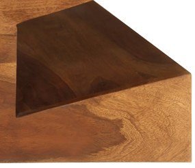 Tavolino da caffè in legno massello di sheesham 90x60x30 cm