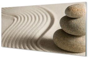 Quadro acrilico Struttura di sabbia di pietra 100x50 cm