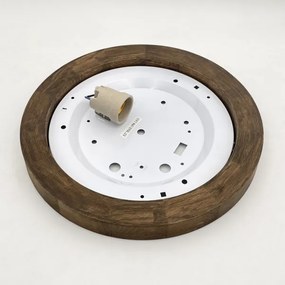 Brilagi - Lampada LED da soffitto BELLADONNA 1xE27/15W/230V Ø30 cm bianco/rovere