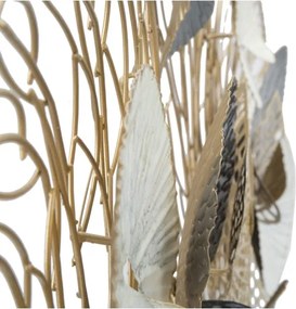 Pannello Decorativo Astratto Luxy 124,5x9,5x55 Cm In Ferro Multicolore