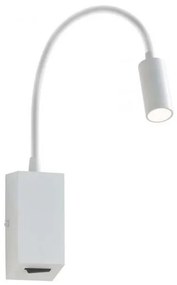 Redo 01-1193 - LED Lampada flessibile piccola HELLO LED/3W/230V bianco