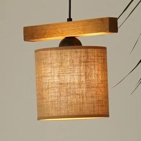 Brilagi - Lampadario a sospensione con filo FOREST 1xE27/15W/230V pino/marrone/nero