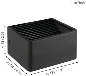 Eglo 98269 - Applique a LED da esterno DONINNI LED/6W/230V IP44