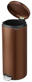 Cestino per la spazzatura color bronzo in acciaio con pedale 30 l NewIcon – Brabantia