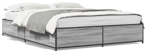 Giroletto Grigio Sonoma 140x190 Cm İn Legno Multistrato Metallo /
