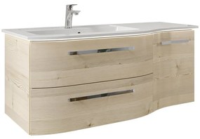 Mobile da bagno sospeso sotto lavabo L 117 x H 48 x P 49.5 cm rovere, 2 cassetti, 1 anta PELIPAL Contea
