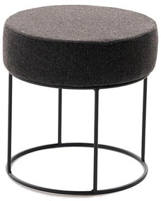 Pouf RELO Ø 40 cm marrone scuro