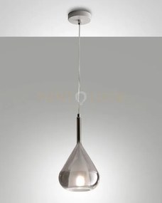Lila sospensione 1 luce fume' attacco e27 d.20cm