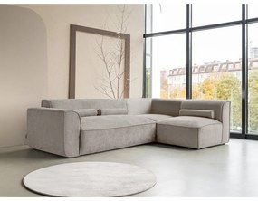 Divano angolare componibile beige (con penisola a destra) Flex Felix – Miuform