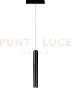 Sospensione davinci tubo nero led 48v 3w 300lm 3000k 30x16,1x3,5cm