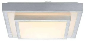 Lindby - Mirco Square LED Plafoniera L37,5 Alu/White Lindby