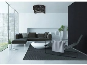 Lampadario a sospensione con filo 1xE27/60W/230V nero/argento