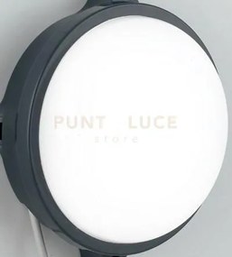 Led-ever-s ant plafoniera led ever antracite tonda 15w 1900lm 3000k...