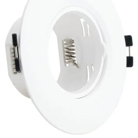 Faretto da Incasso Fisso Bianco in Policarbonato Foro Ø55-75mm