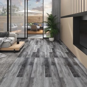 Listoni Pavimenti Non Autoadesivi Pvc 5,26m² 2mm Grigio Lucido /