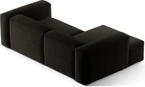 Divano angolare nero (con penisola a sinistra/con chaise lounge) Bergamo – Cosmopolitan Design