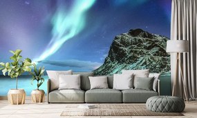 Carta da parati autoadesiva – Aurora boreale in Norvegia