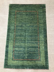 Gashguli Tappeto 130 x 80 Verde (Iran) Annodato A Mano