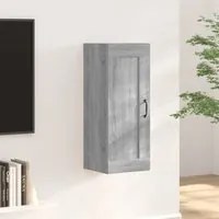 Mobile Pensile Grigio Sonoma 35x34x90 cm in Legno Multistrato 817454