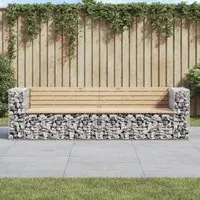 Panca Giardino Design Gabbione 244x71x65,5 cm Massello di Pinocod mxl 117777