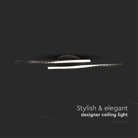 Plafoniera LED LED/12W/230V 3000K 94,5 cm nero