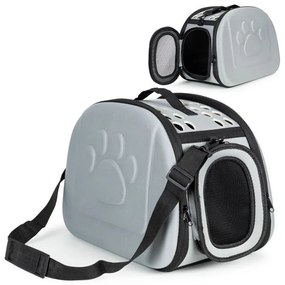 Borsa da trasporto per cani e gatti - grigio