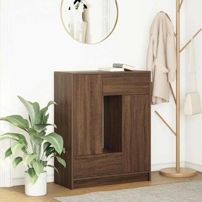 Credenza Con Cassetti E Ante Rovere Marrone 73x31x90 Cm /