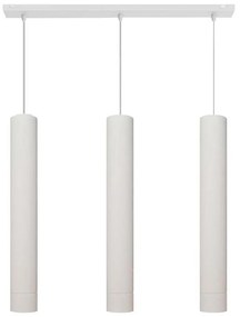 LED Lampadario a sospensione con filo TUBA 3xGU10/4,8W/230V bianco