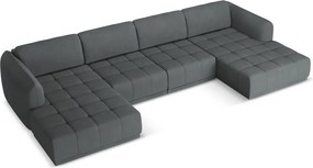 Divano angolare grigio scuro Hoku – Makamii