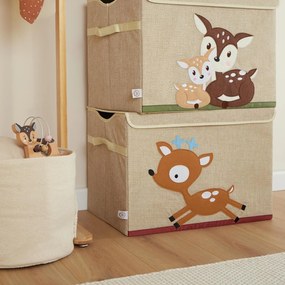 Bieco - Scatola portaoggetti con coperchio - cerbiatto