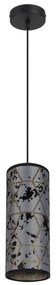 Lampadario a sospensione con filo AVALO 1xE27/60W/230V grigio/nero