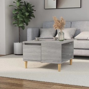 Tavolino salotto grigio sonoma 55x55x36,5 cm legno multistrato