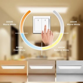 Brilagi - Lampada da bagno LED FRAME LED/50W/230V 3000/4000/6000K IP44 bianca