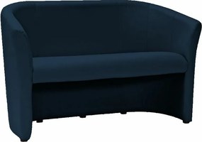 Divano TM-2 in ecopelle blu navy – 126x60x76 cm