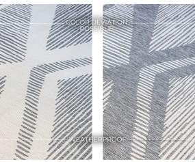 Tappeto da esterno grigio crema 80x150 cm Gemini - Elle Decoration