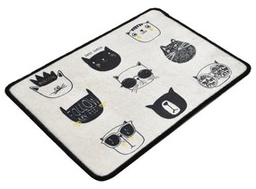 Tappetino per il bagno nero/beige 40x60 cm Cutie – Foutastic