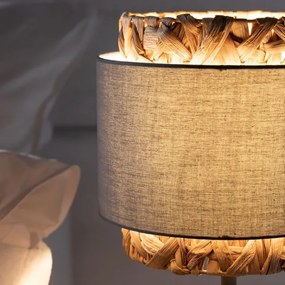 Brilliant - Lampada da tavolo WATERLILLY 1xE27/60W/230V grigio