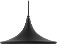 Lampada a sospensione a sospensione nera opaca con paralume in dorato dal design moderno e minimalista geometrico