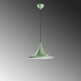 Lampadario a sospensione con filo TOM 1xE27/40W/230V verde