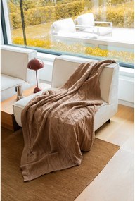 Coperta marrone in micropile 130x170 cm Aspen – Tiseco Home Studio