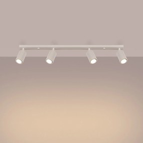 Plafoniera da soffitto 4xGU10 in Alluminio KARBON 4L