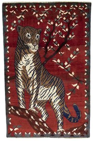 Gabbeh Tappeto persiano 200 x 130 Rosso (Iran) Annodato A Mano