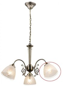 Globo - Vetro di ricambio per lampadario TIALDA E14, diametro 13,5 cm